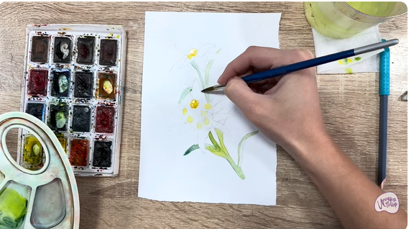 Рисуем Эдельвейс