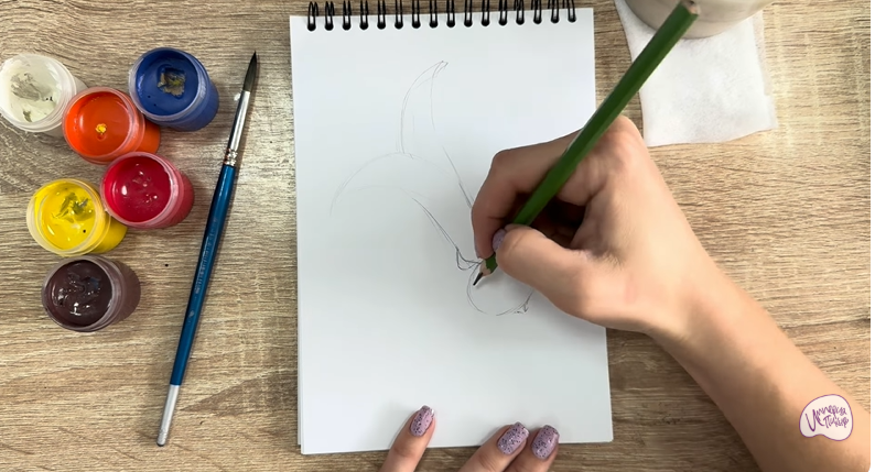 Рисуем Диптерокарпус