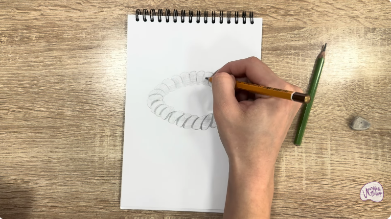 Рисуем Резинка-пружинка