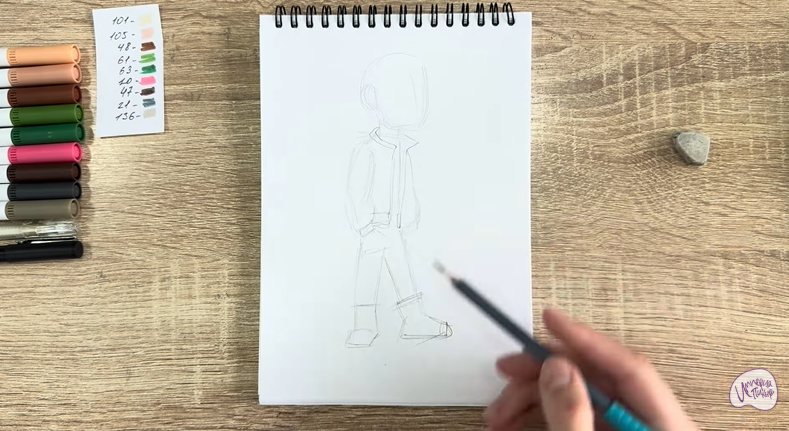 Рисуем Вик из "Побег из будущего"