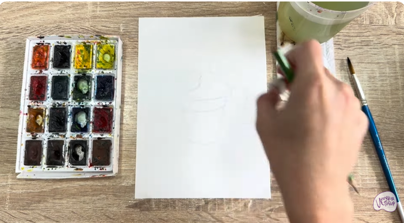 Рисуем Традесканция