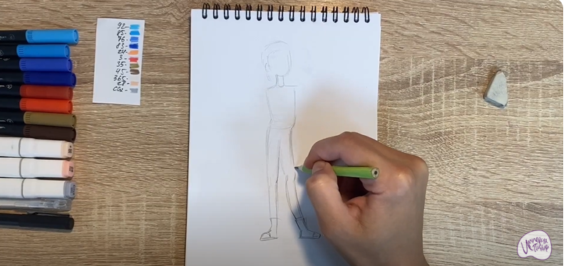 Рисуем Кристина из мультфильма "Финник"