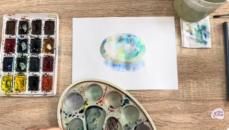 Рисуем Камень опал