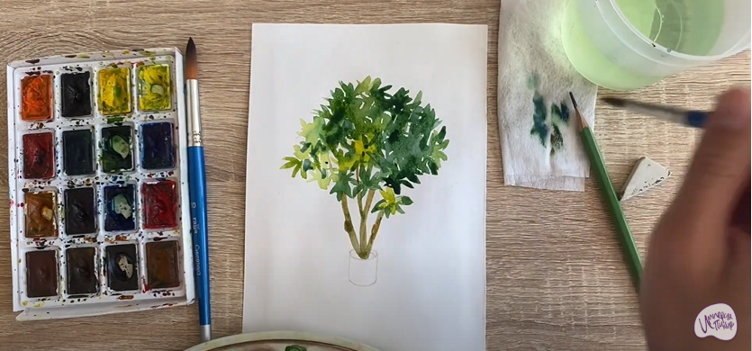 Рисуем Бересклет