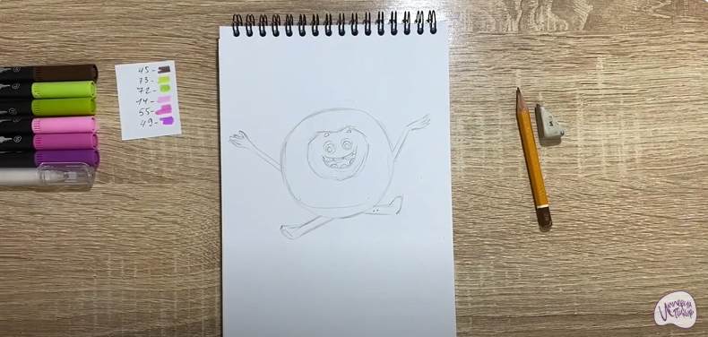 Рисуем Бублик из "Геройчики"