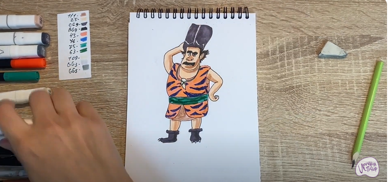 Рисуем Утёс из мультфильма "Маракуда"