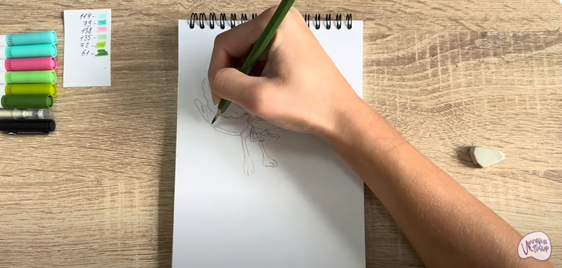 Рисуем Печалька из "Сказочный Патруль"