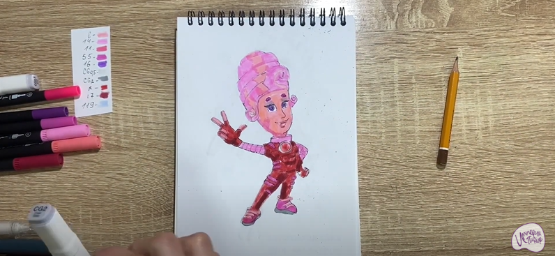 Рисуем Мася из "Фиксиков"