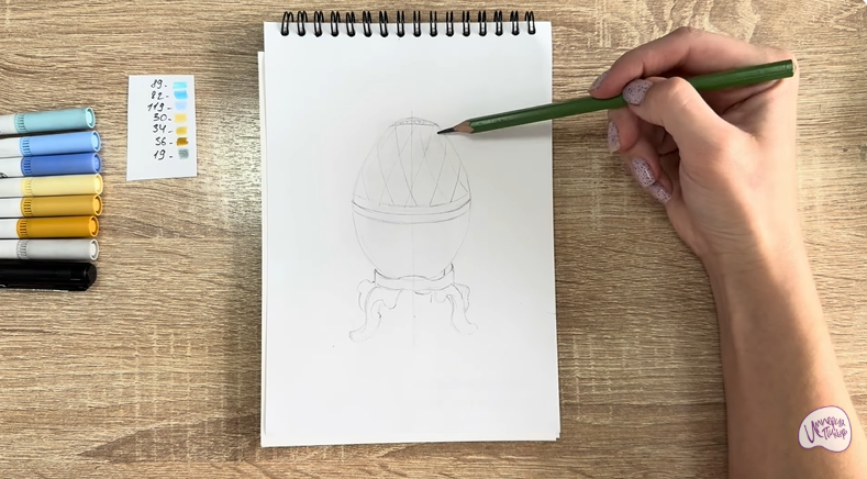 Рисуем Яйцо Фаберже