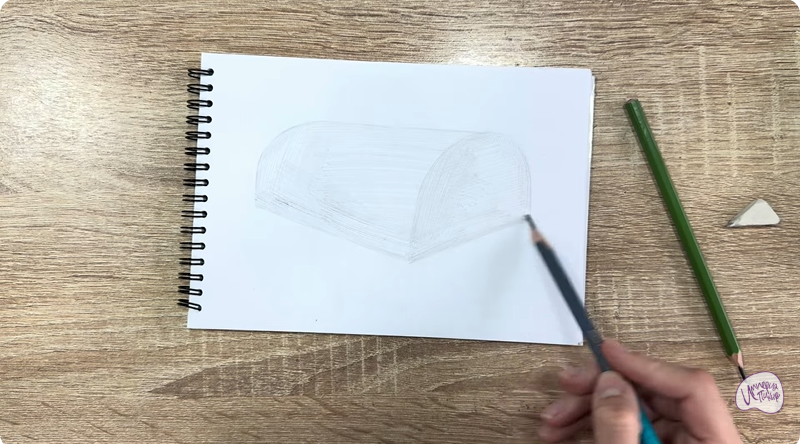 Рисуем Теплица из поликарбоната