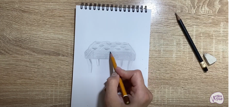 Рисуем Банкетка
