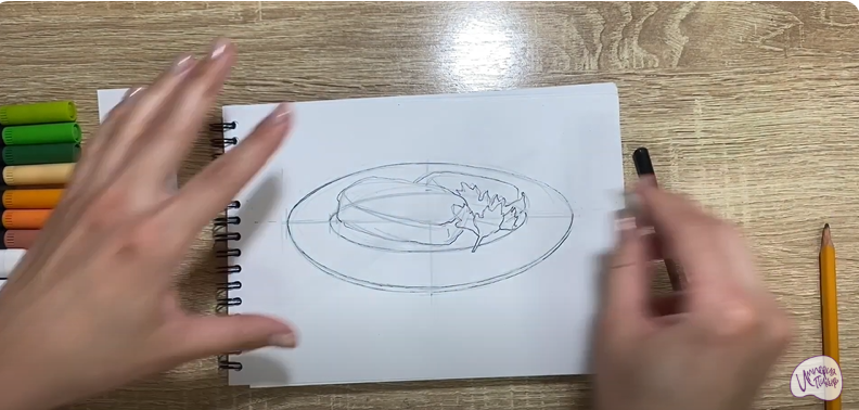 Рисуем Картофельные зразы