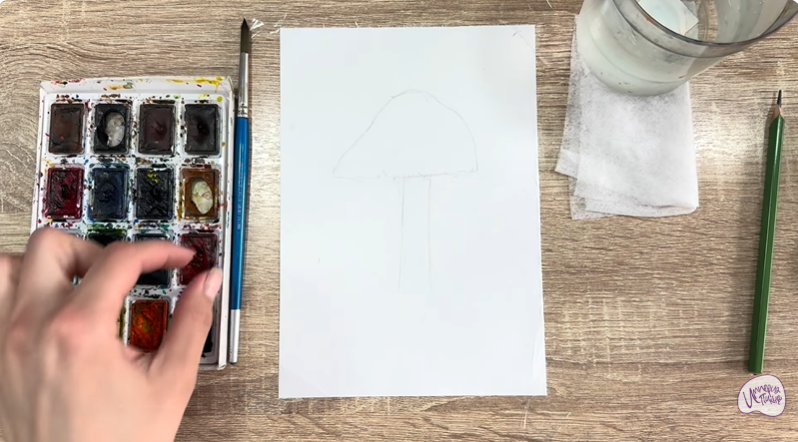 Рисуем Колпак кольчатый