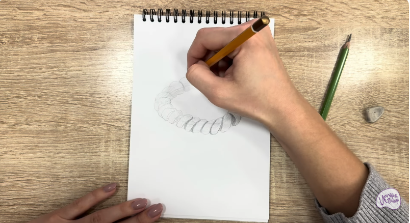 Рисуем Резинка-пружинка