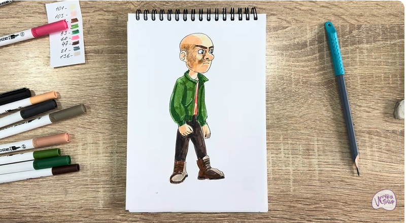 Рисуем Вик из "Побег из будущего"