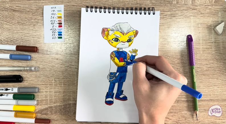 Рисуем Стар Нави из "Джи-Джи Бонд"