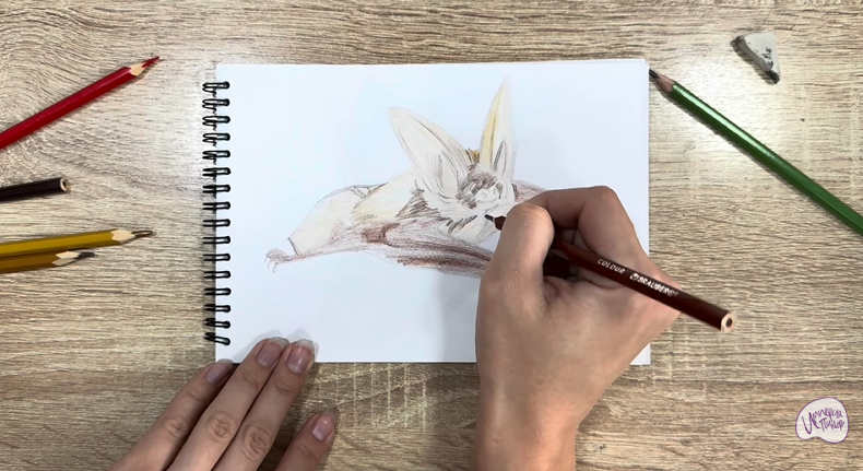 Рисуем Бурый ушан