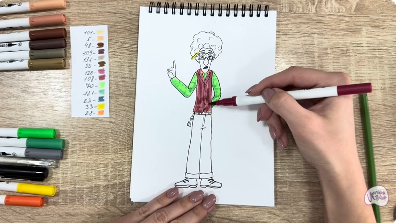 Рисуем Док Динозавров из «Доктор Динозавров»