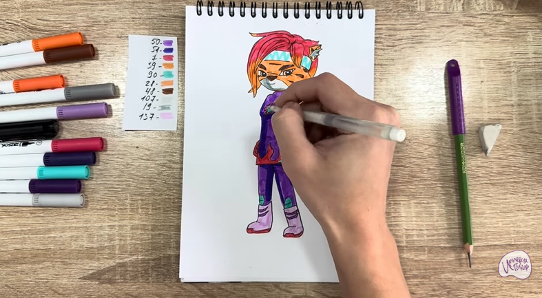 Рисуем Искра из "Джи-Джи Бонд"