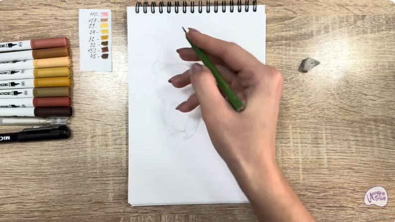 Рисуем Морт из "Мадагаскар"