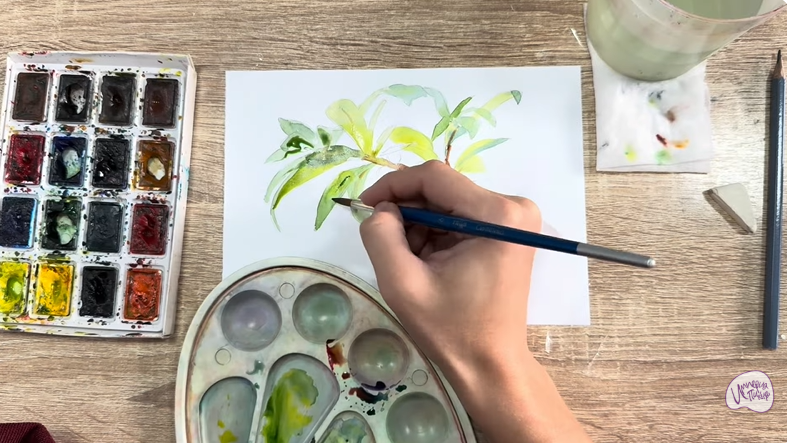 Рисуем Волчья ягода