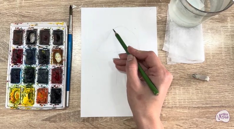 Рисуем Колпак кольчатый