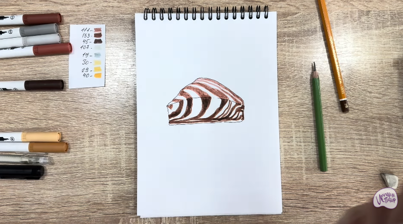 Рисуем Кекс "Зебра"