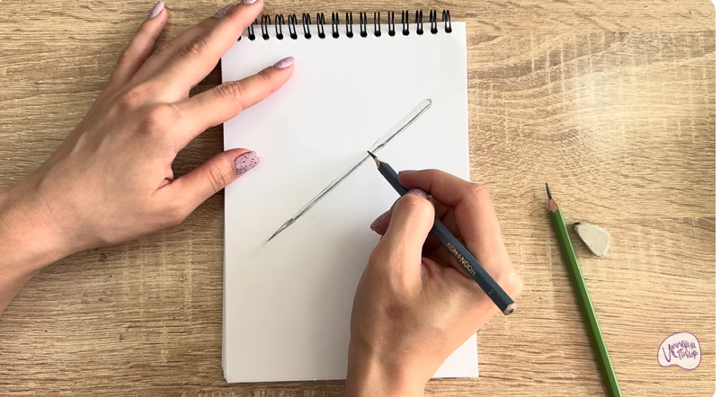 Рисуем Игла для швейной машинки