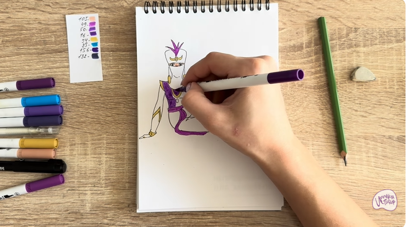 Рисуем Шамаханская Царица из "Три богатыря"