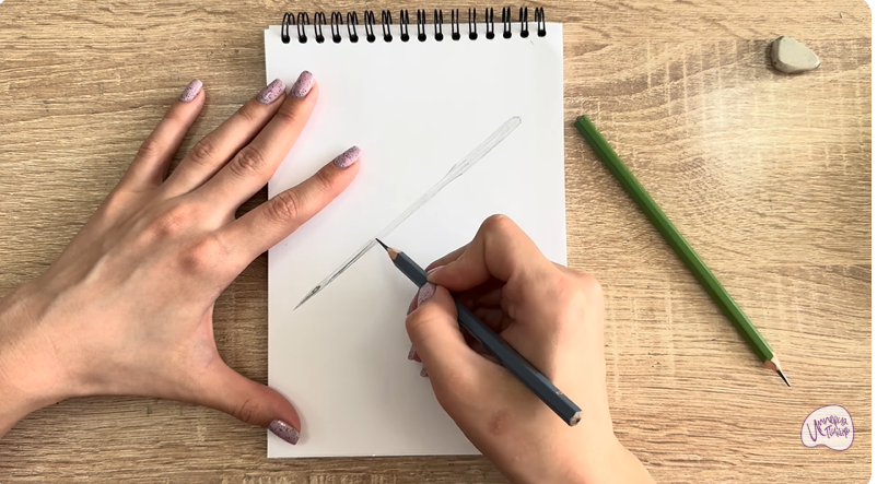 Рисуем Игла для швейной машинки