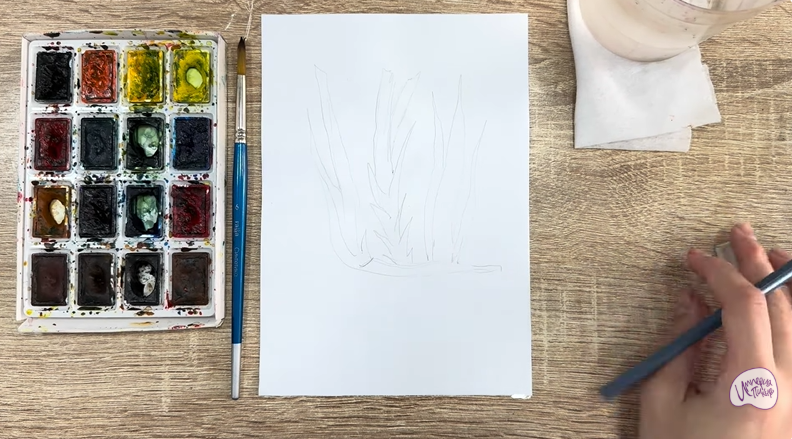 Рисуем Аир болотный