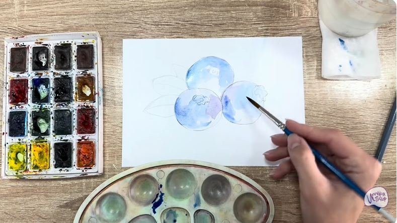 Рисуем Голубика