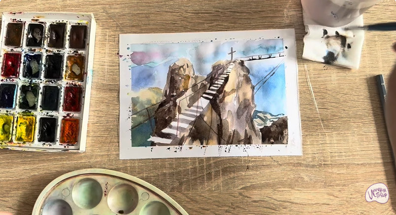 Рисуем Гора Ай-Петри