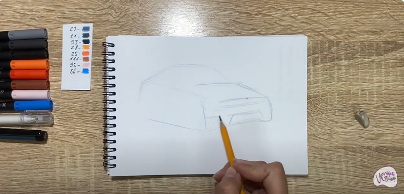 Рисуем Машина марки "БМВ"