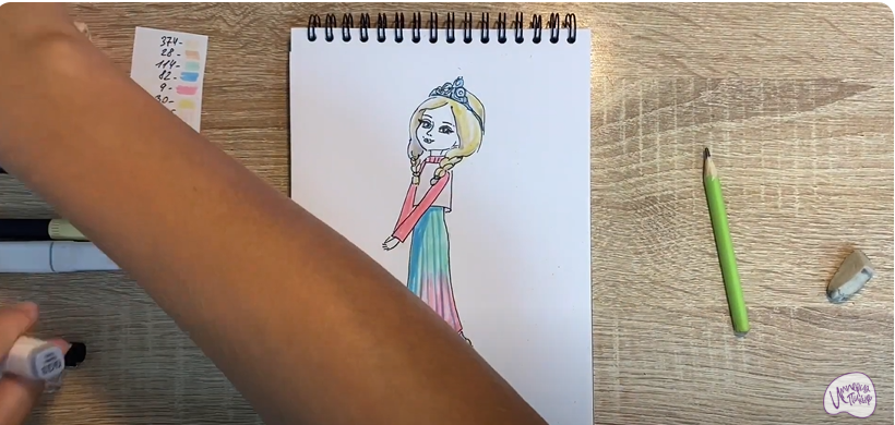 Рисуем Алёнка из "Царевны"