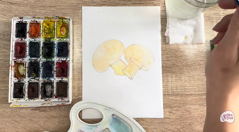 Рисуем Шампиньоны