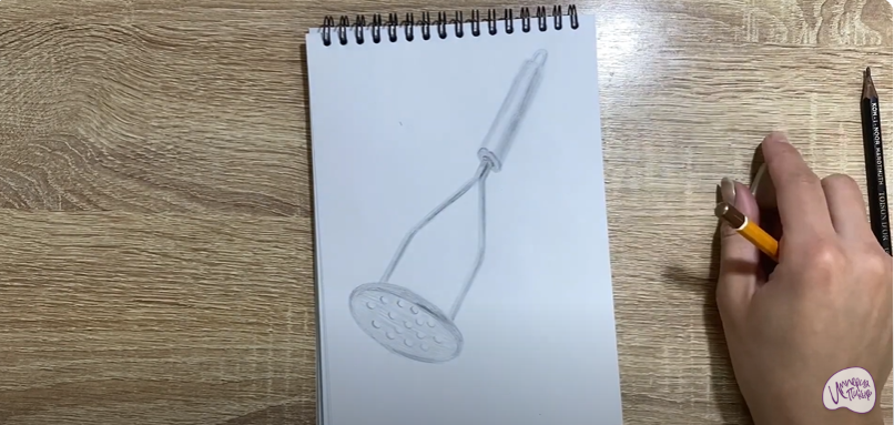 Рисуем Пресс для картофеля