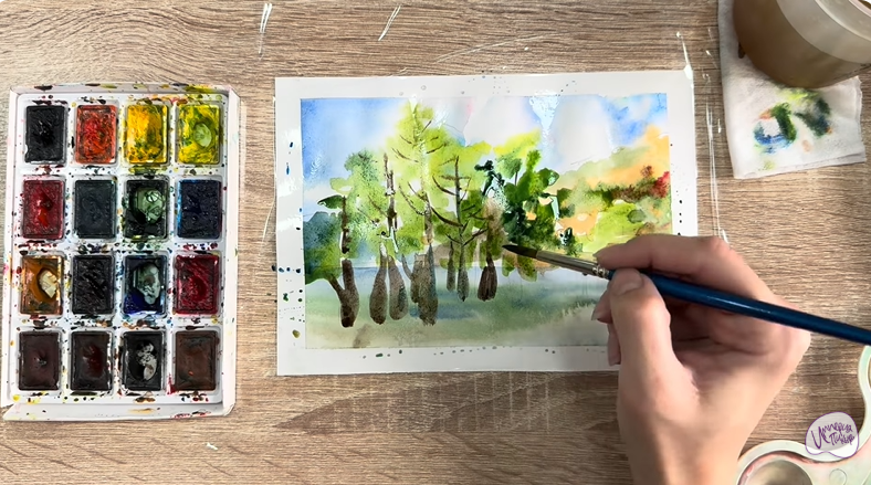 Рисуем Озеро Сукко