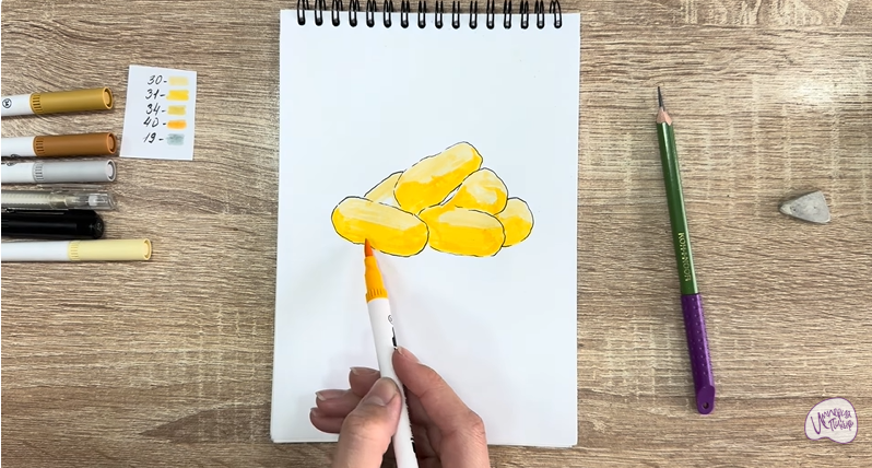 Рисуем Кукурузные палочки