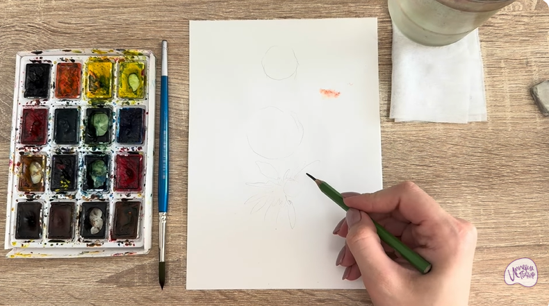 Рисуем Лапчатка