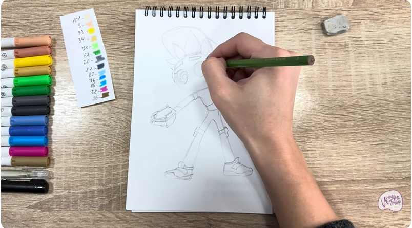 Рисуем Тимми из "Живой гараж"