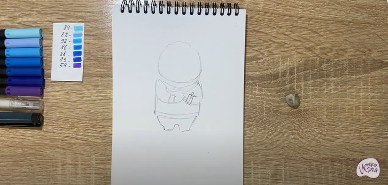 Рисуем Печаль из "Головоломки 2"