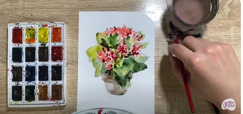 Рисуем Каланхоэ