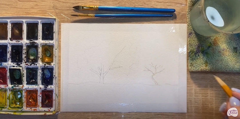 Рисуем Дерево весной