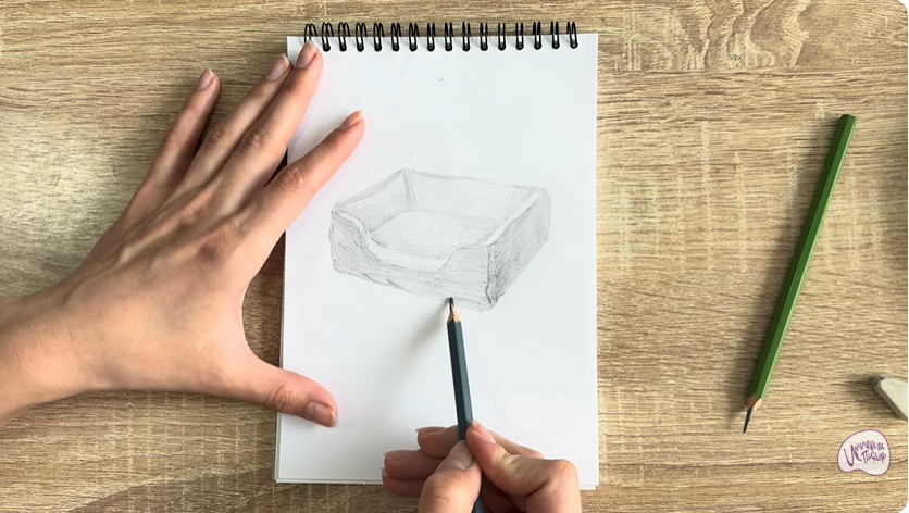 Рисуем Лежанка для кошки