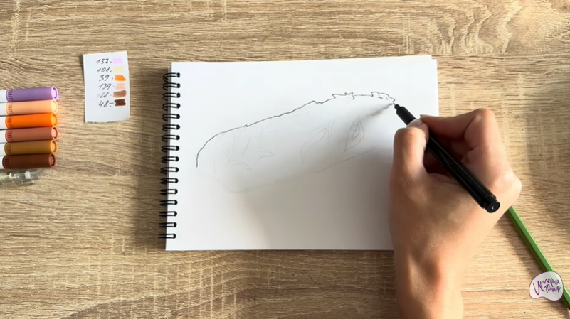 Рисуем Кулебяка