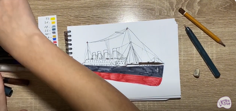 Рисуем Титаник