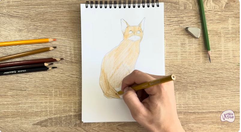 Рисуем Кошка Тойгер