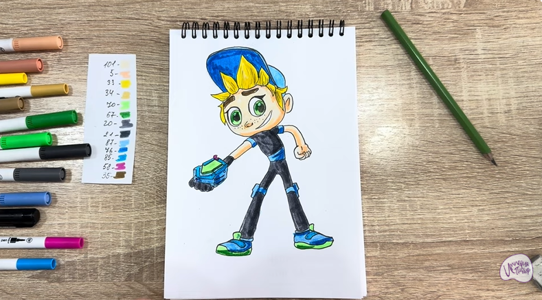 Рисуем Тимми из "Живой гараж"