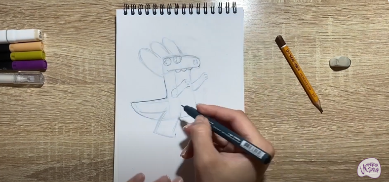 Рисуем Булкозавр из "Ум и Хрум"